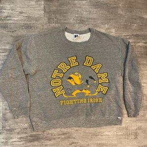 Vintage Notre Dame Russell Athletic Crewneck Large